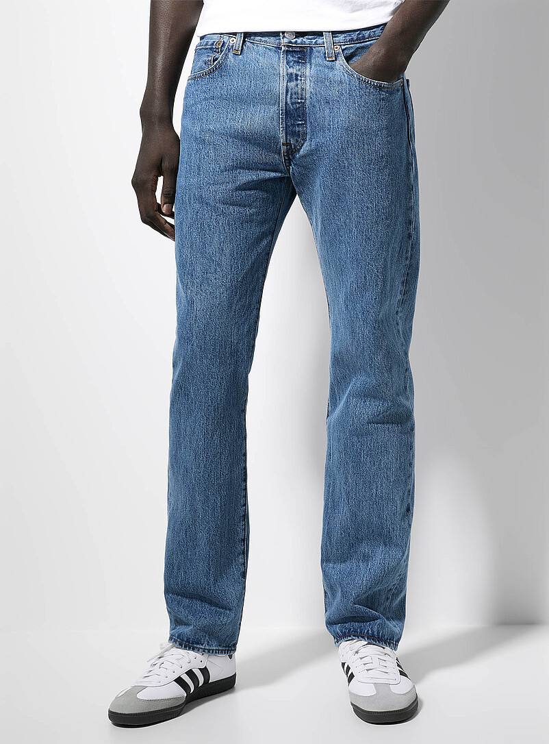 Original 501 medium-blue jean Straight fit product image 2