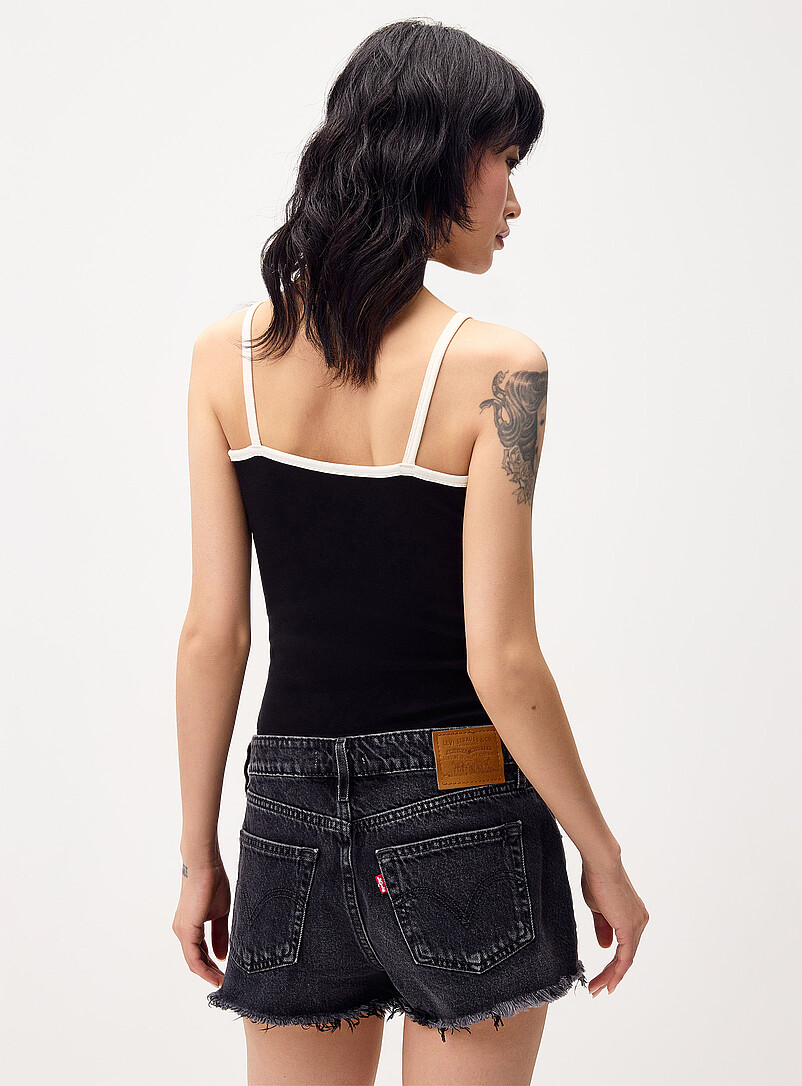 Frayed hem low-rise short product image 3