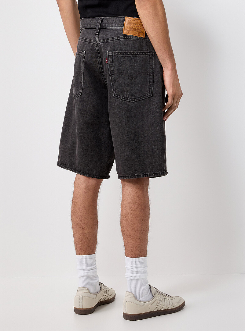 Loose medium-blue jean short product image 3