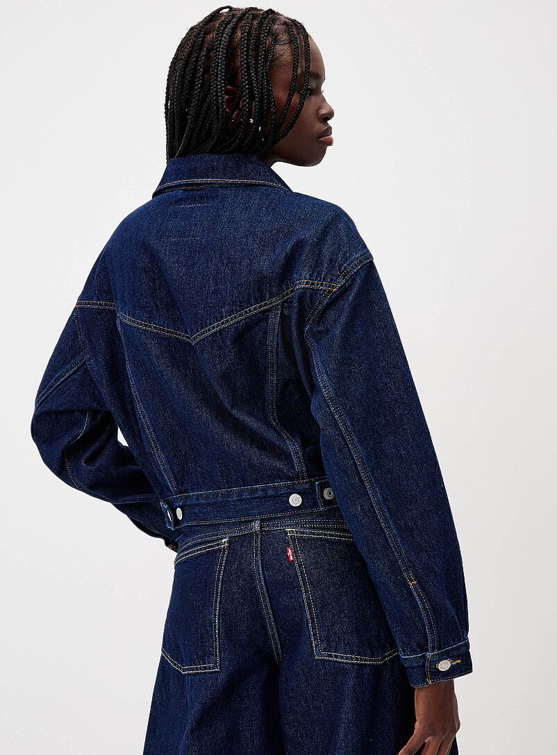 Trucker '90s cropped jean jacket product image 3