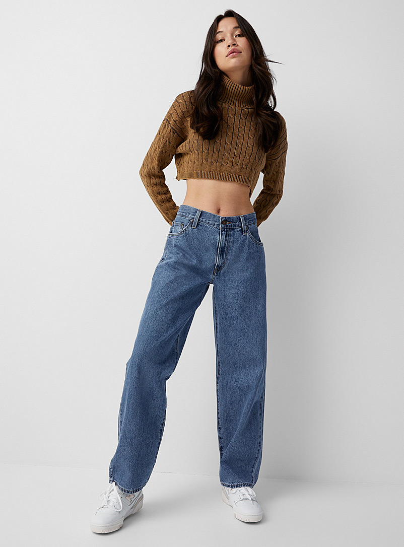 Jeans dad baggy en denim délavé Urban Outfitters Femme Vêtements Pantalons & Jeans Jeans Baggy & Large 