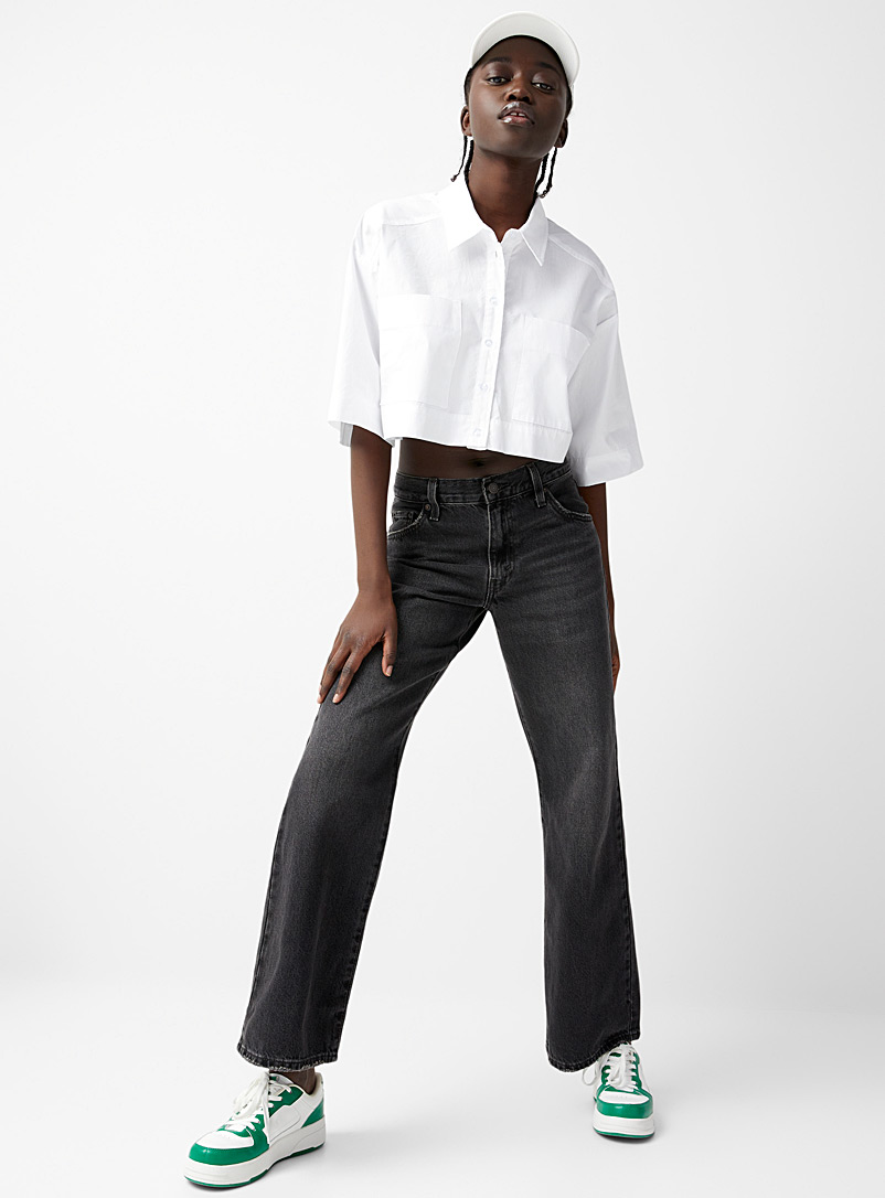Faded black baggy jean | Levi's | Women's Bootcut Jeans Online | Simons