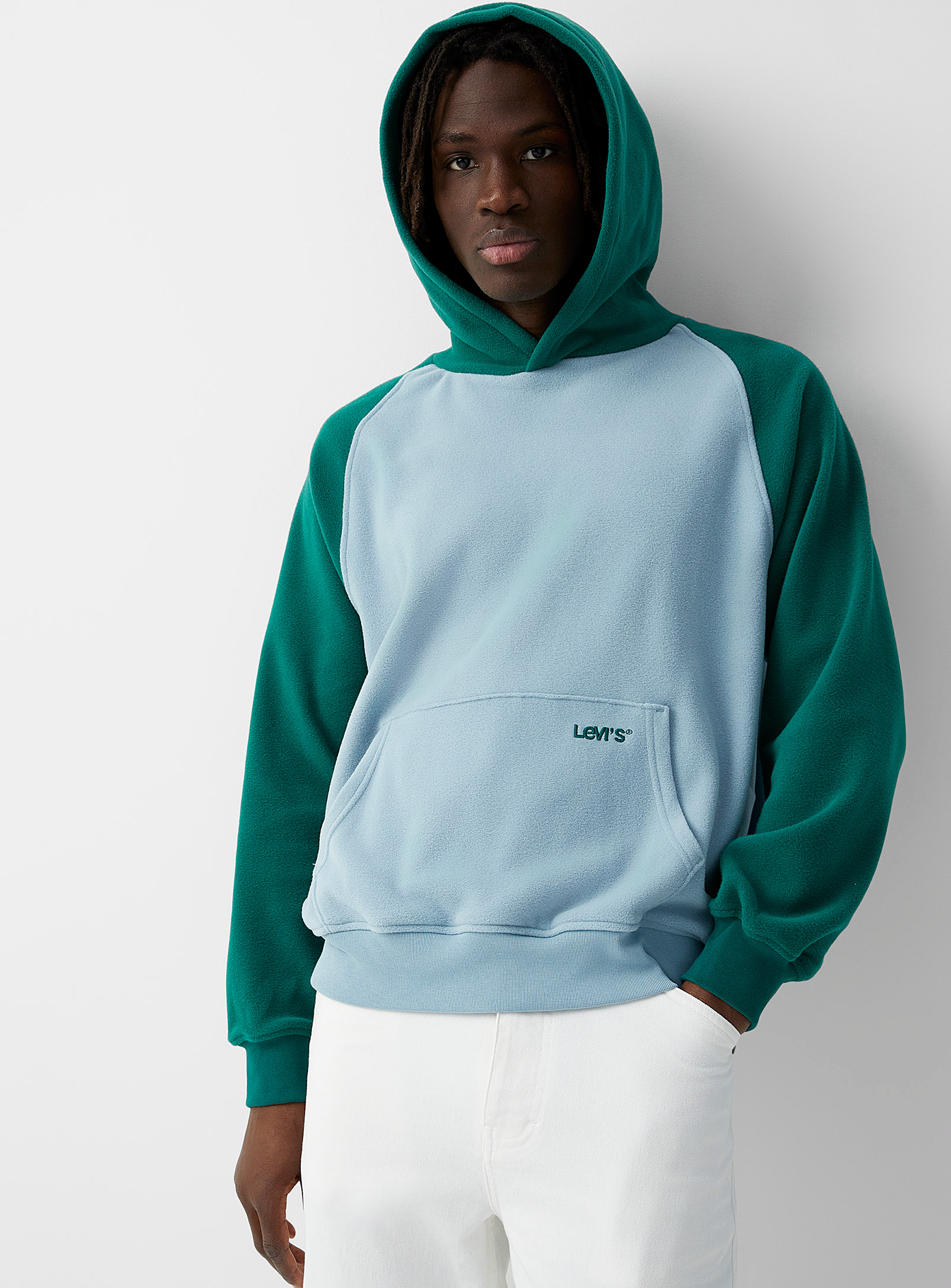 Levi's + Levi's - Men's Two-tone polar fleece hoodie (Men, Green, |  Galeries Capitale