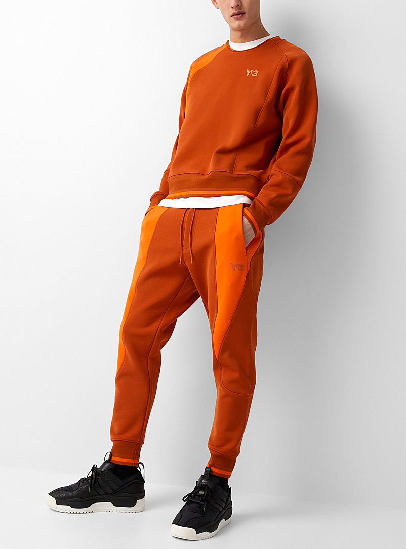 Y-3 Adidas: Le jogger logo orangé deux tons Orange pour homme