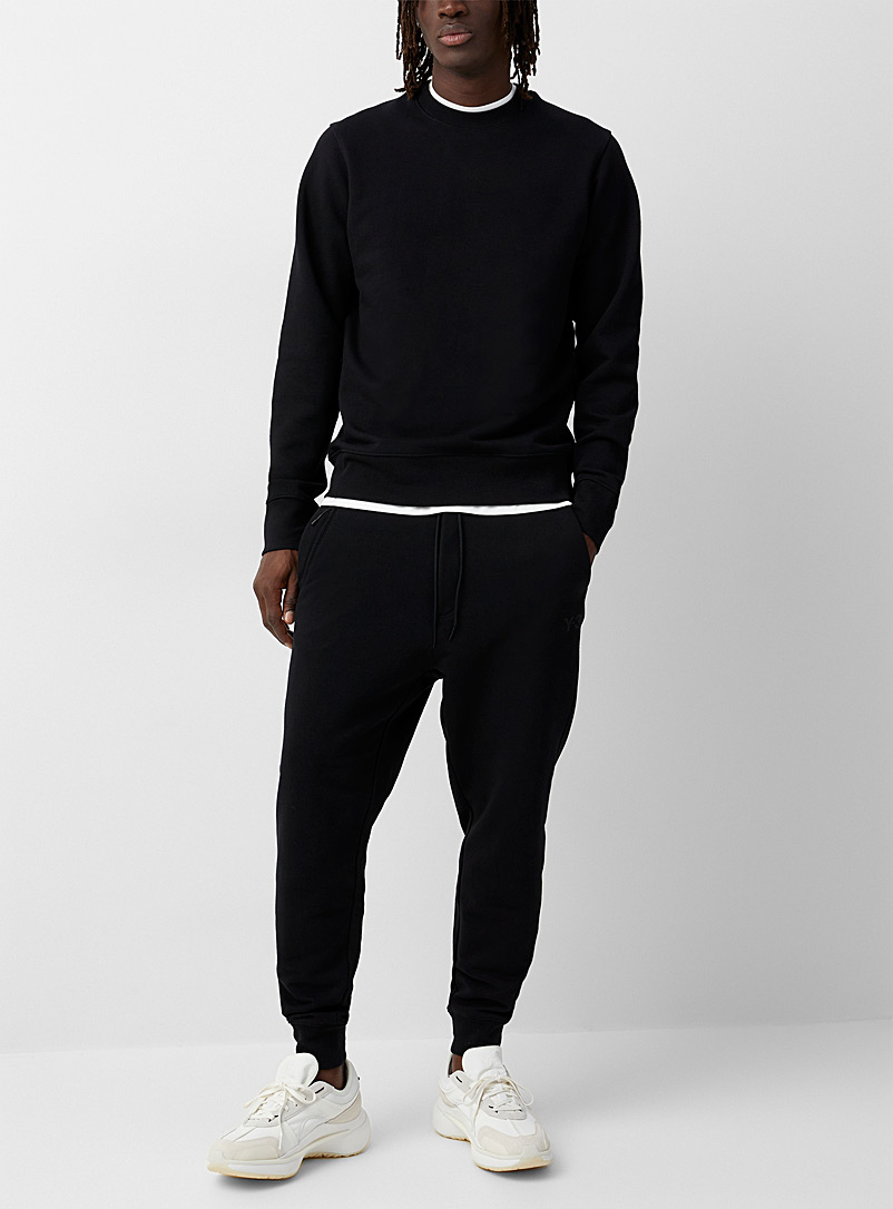 Y-3 Adidas: Le jogger noir logo ton sur ton Noir pour homme