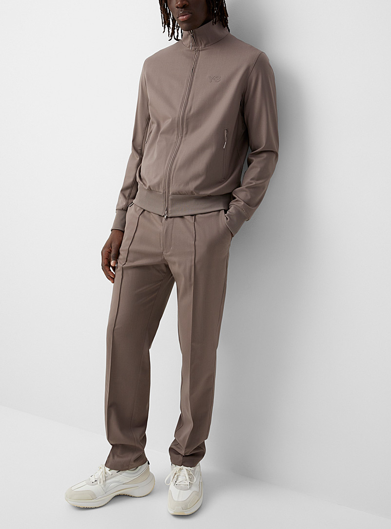 Y-3 Adidas: Le pantalon twill taille élastique Gris pour homme