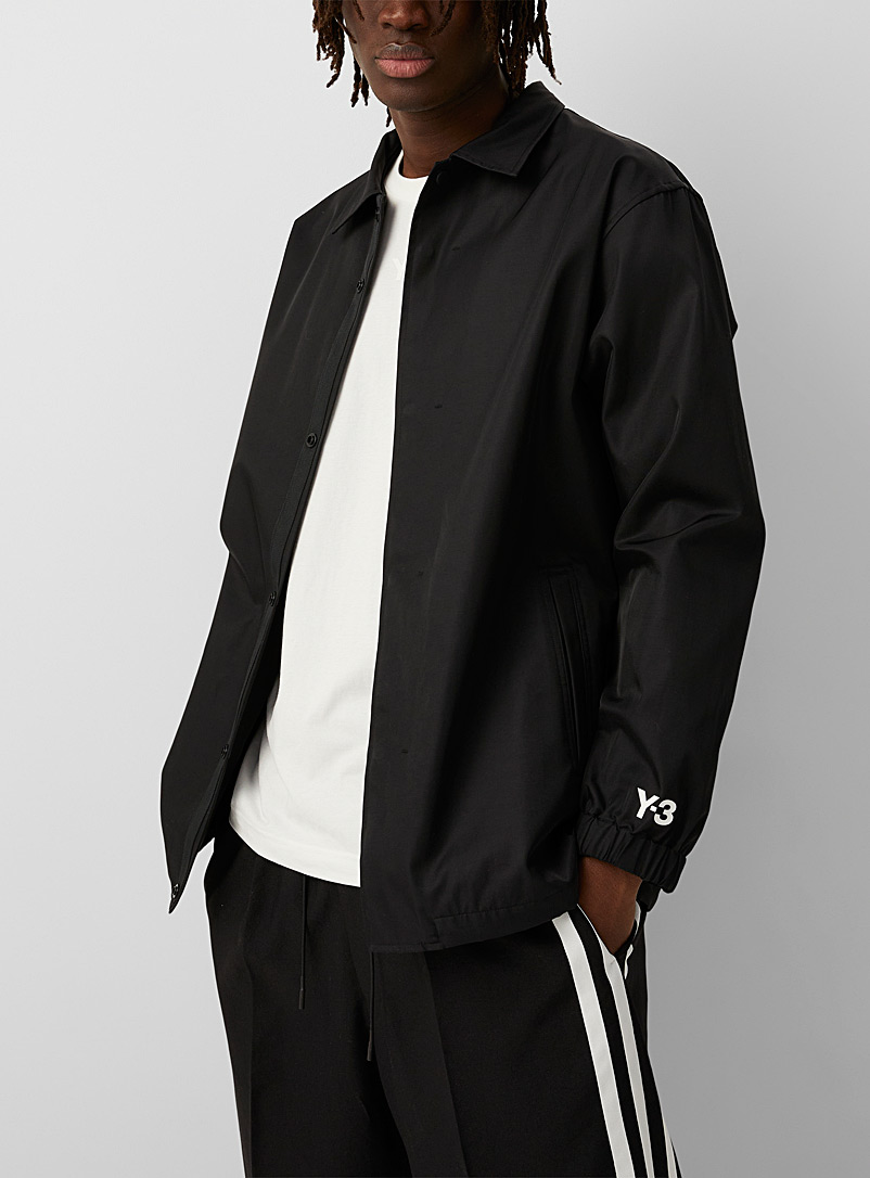Y-3 Adidas Black CH1 graphic coach jacket for men