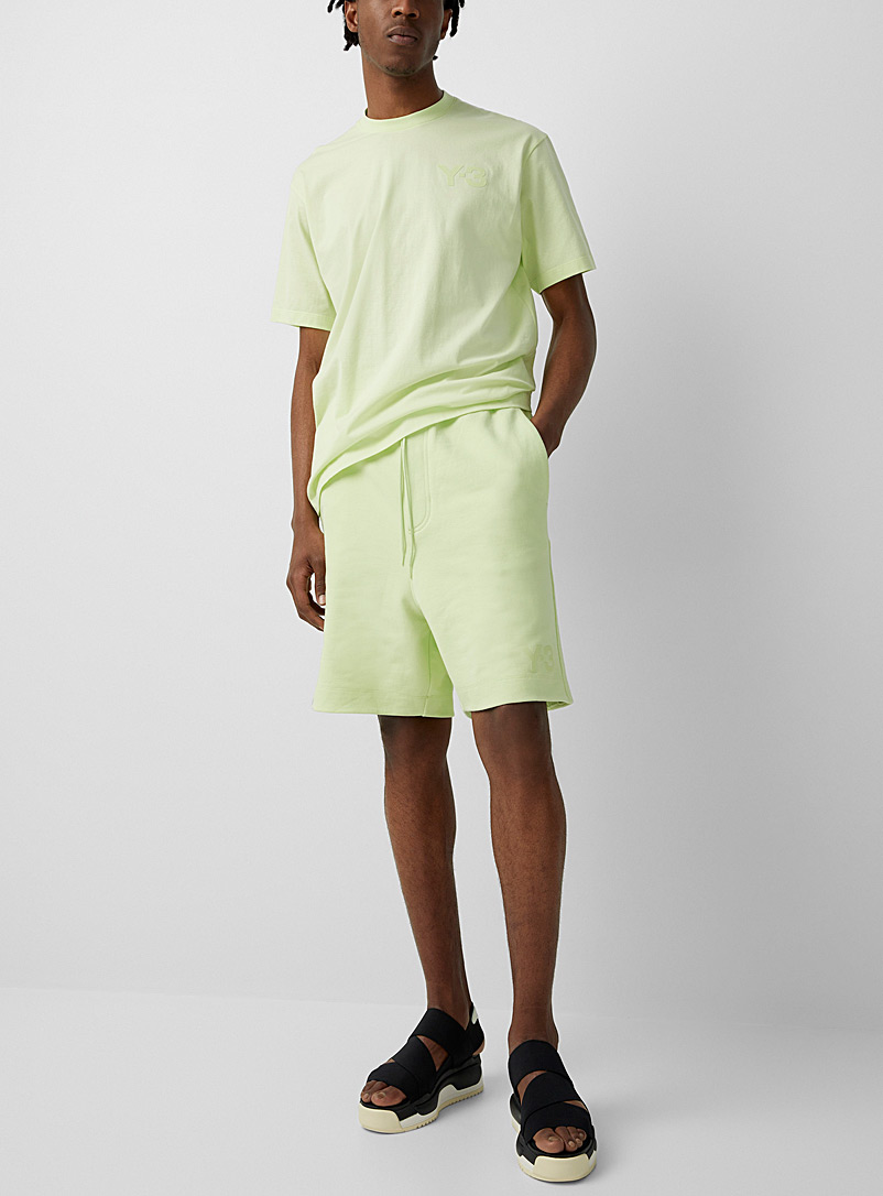 Y-3 Adidas Bright Yellow Acid green classic shorts for men