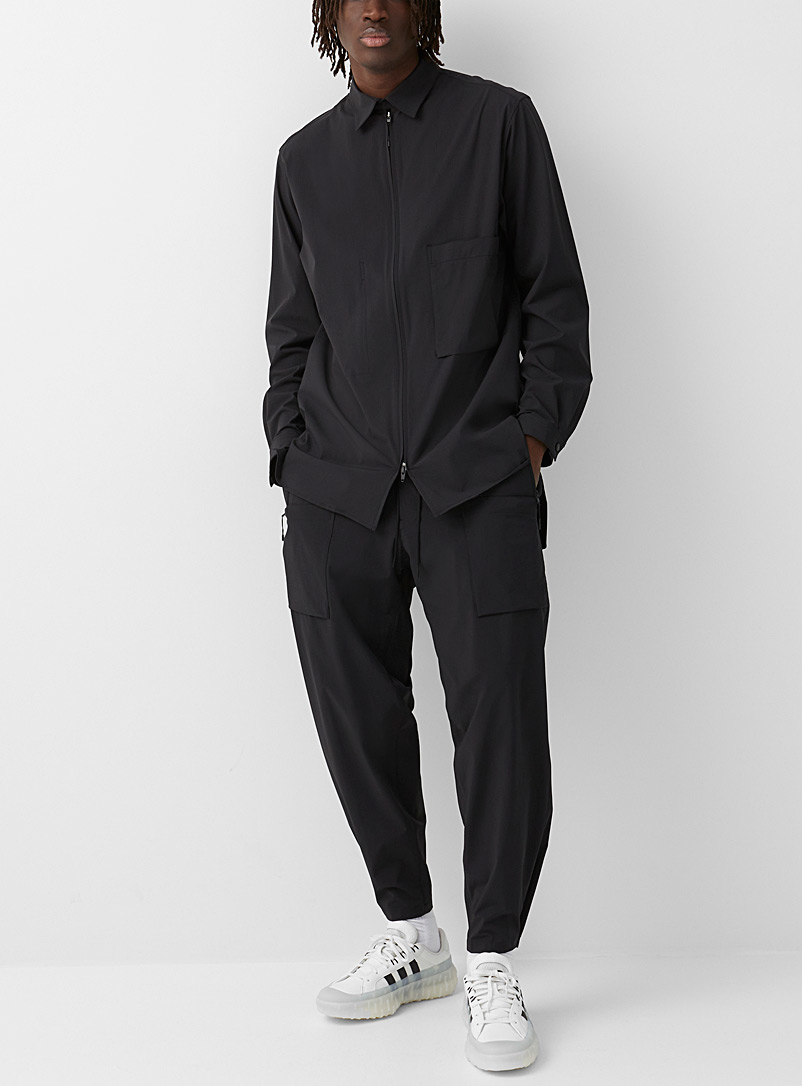 Y-3 Adidas: Le pantalon toile légère ripstop Noir pour homme