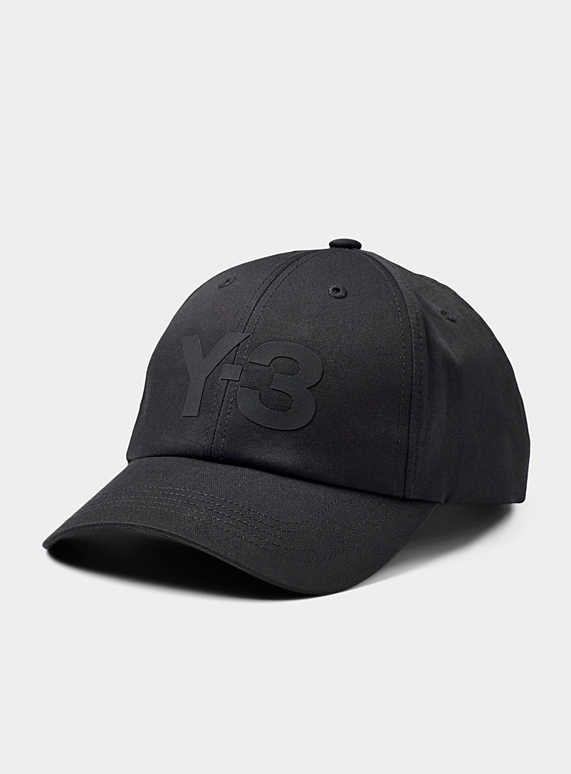 Y-3 Adidas Black Tonal logo cap for men
