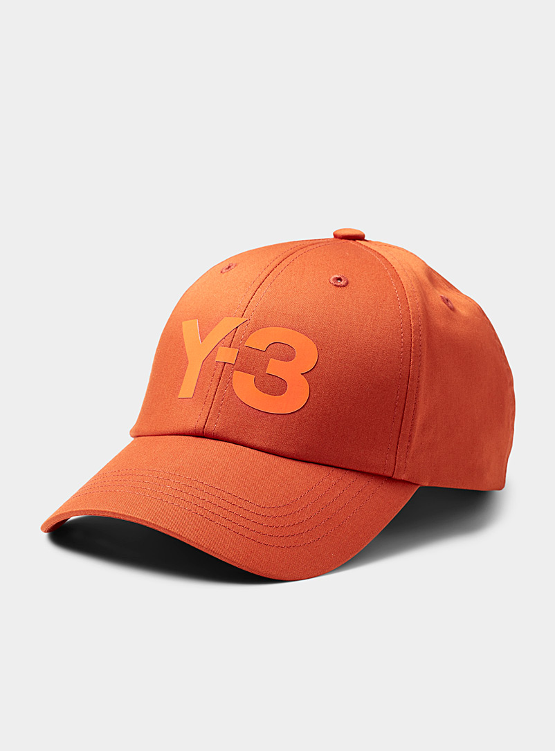 Y-3 Adidas Orange Tonal logo orange cap for men