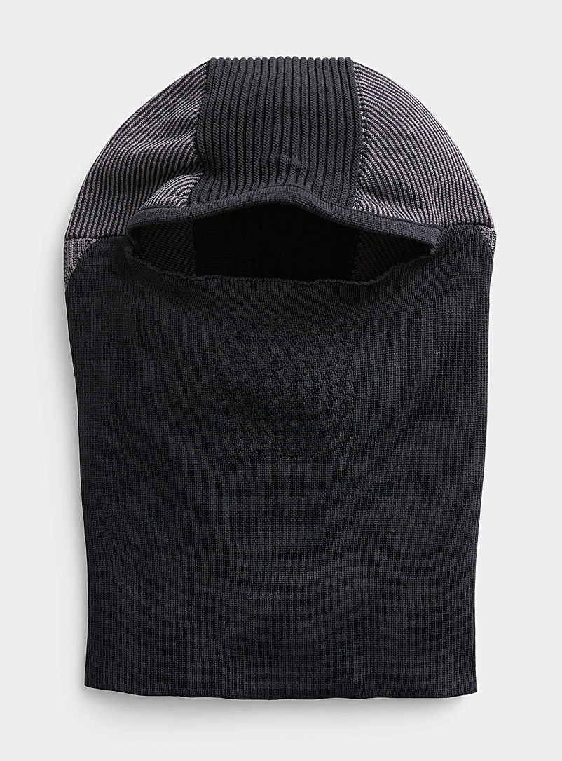Y-3 Adidas: La cagoule tricot techno extensible Noir pour homme