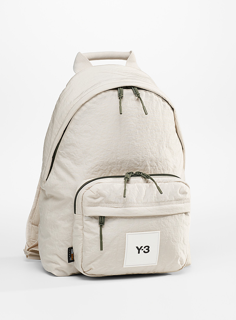 Y-3 Adidas Ivory White Cream Techlite Tweak backpack for men