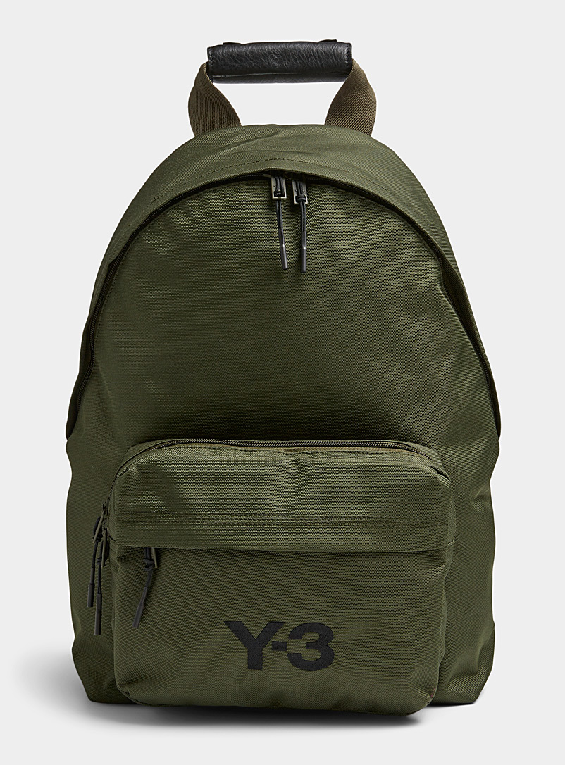 Y-3 Adidas: Le sac à dos Y-3 Classic Vert foncé-mousse-olive pour homme