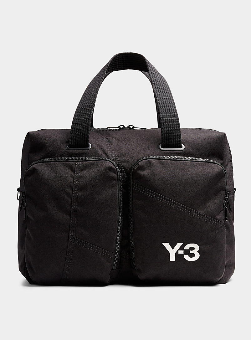 Y-3 Black Y-3 duffle bag for men