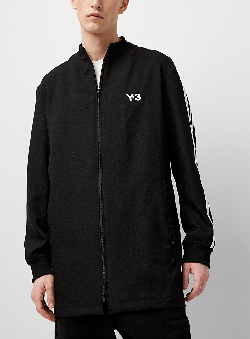 Y-3 Adidas Black Three stripes sleeves track jacket for men