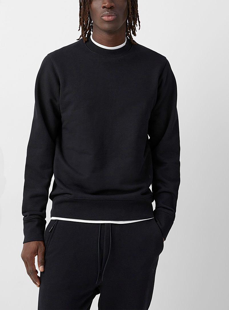 Y-3 Adidas Black Back logo black sweatshirt for men