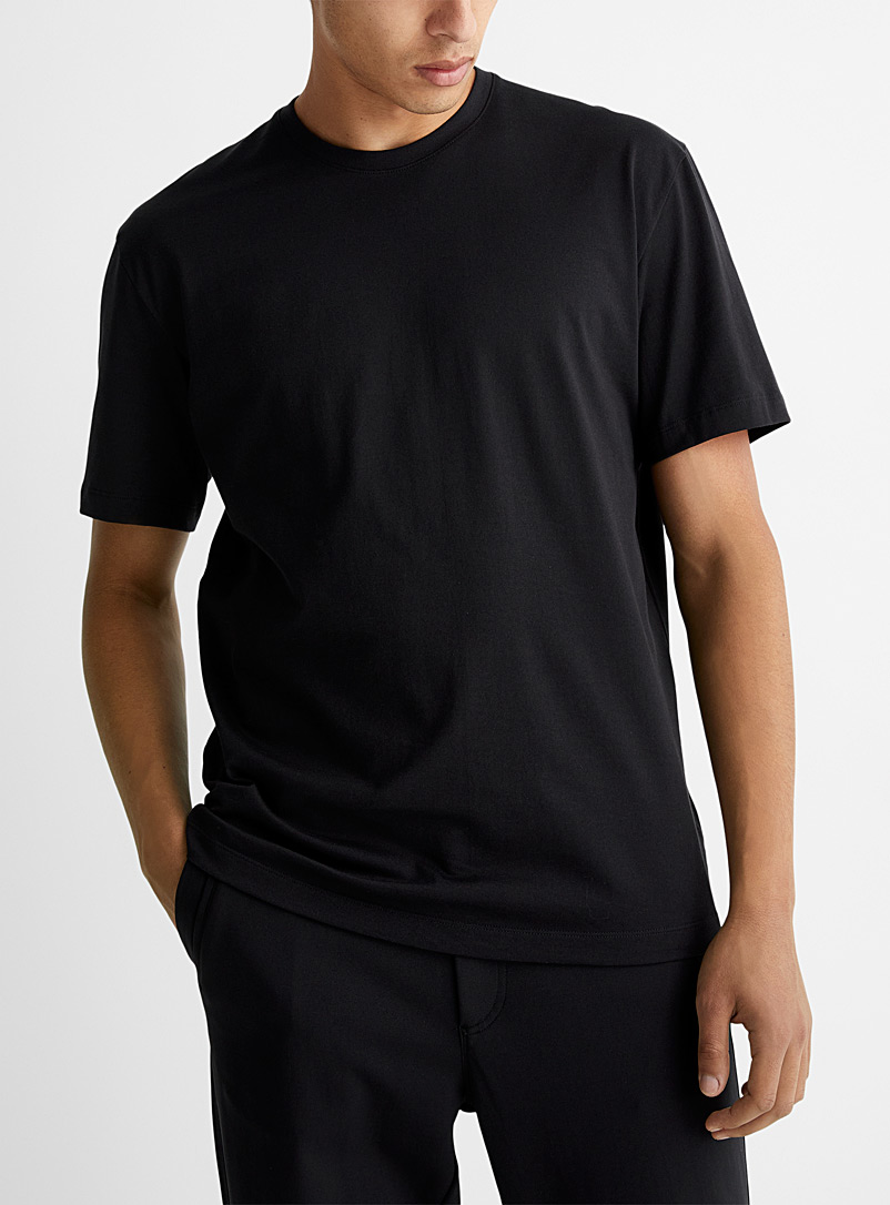 Y-3 Adidas: Le t-shirt logo classique noir Noir pour homme