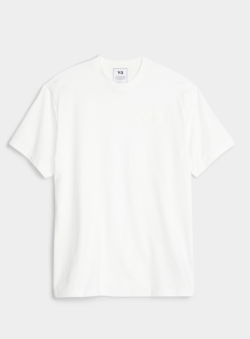 Tone-on-tone logo white T-shirt | Y-3 