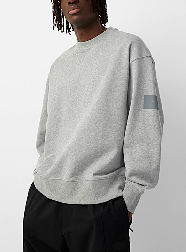 Y-3 Grey Organic cotton heathered sweatshirt for men