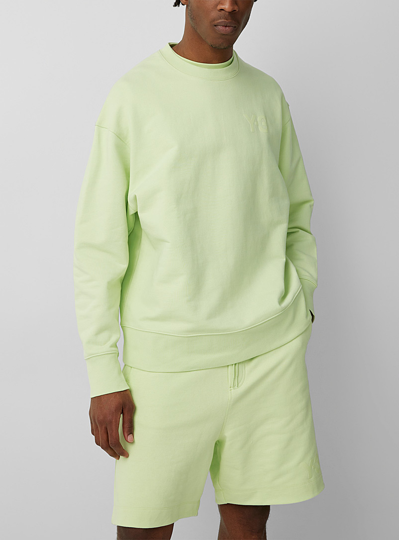 Y-3 Adidas Bright Yellow Classic acid green sweatshirt for men