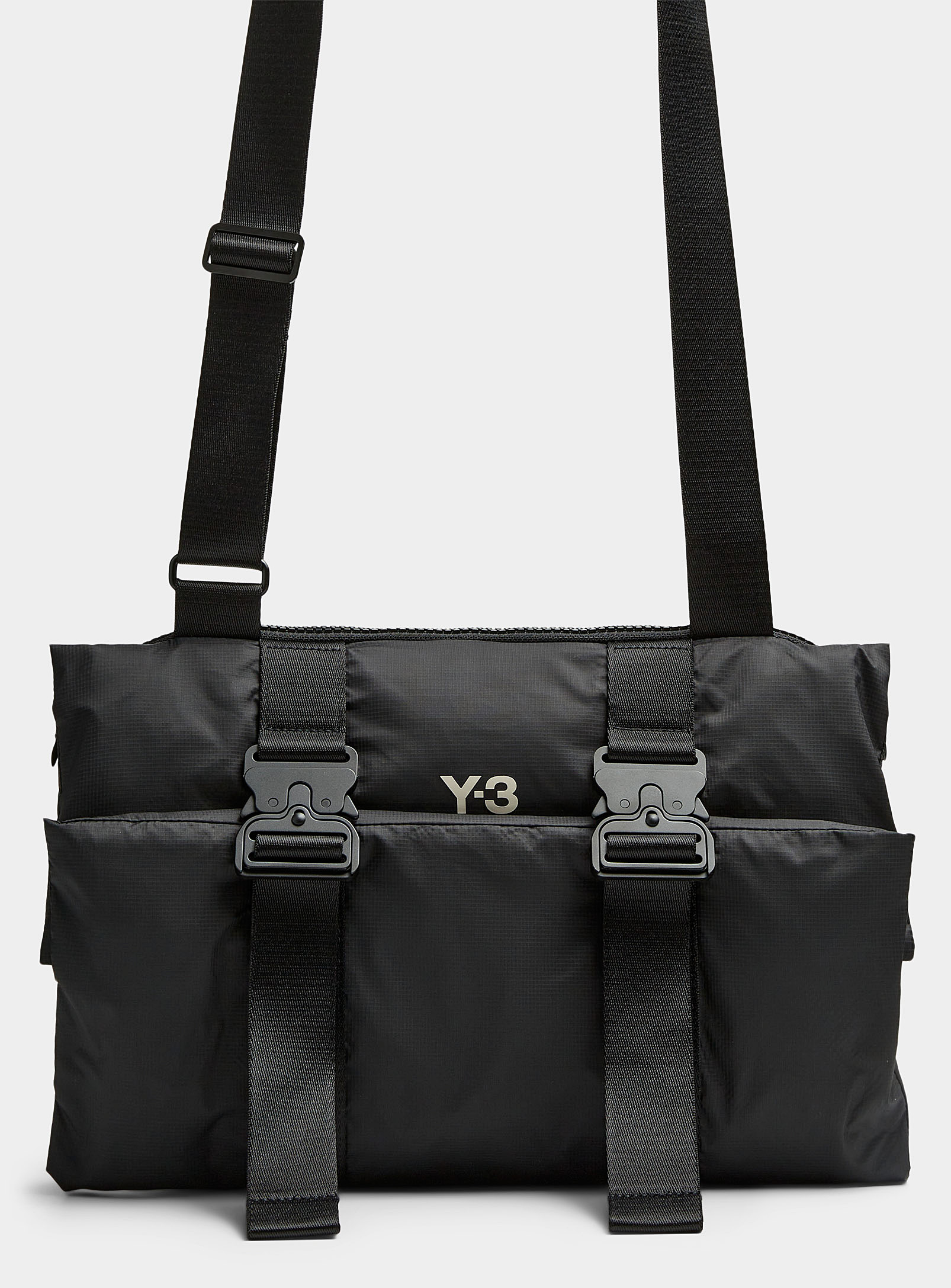 Y-3 Ripstop Fabric Cross-body Bag In Black