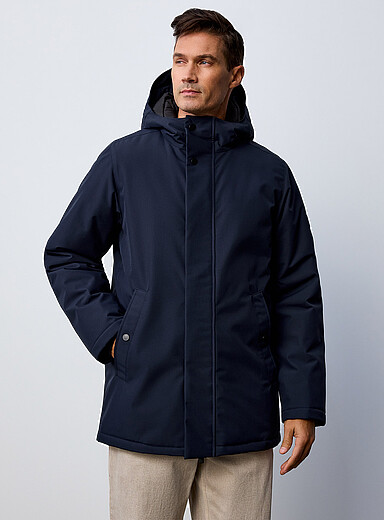 Quartz Co.: Le parka Gasp&eacute; Bleu marine - Bleu nuit pour homme