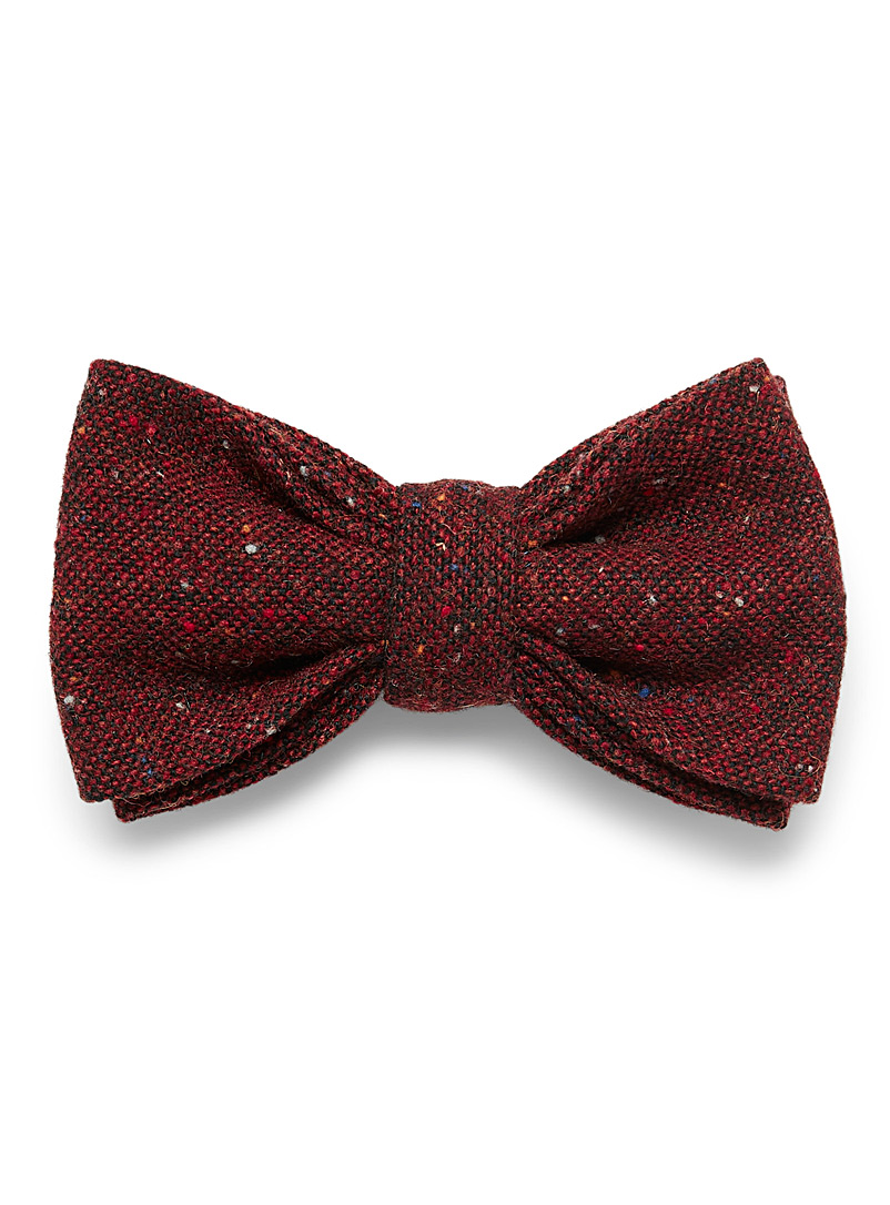 Le 31 Copper Confetti tweed bow tie for men