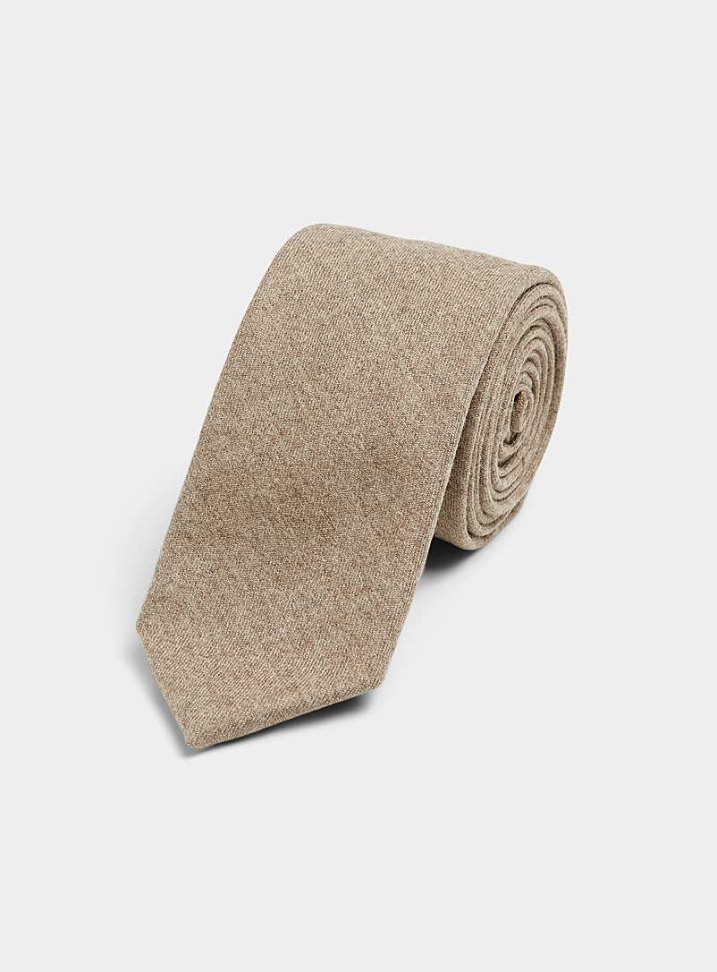 Le 31 Sand Heathered tie for men