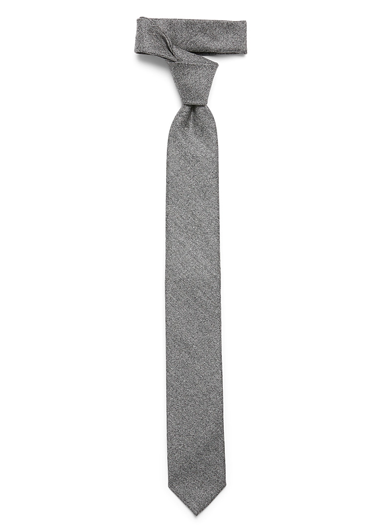 Le 31 Grey Heathered tie for men