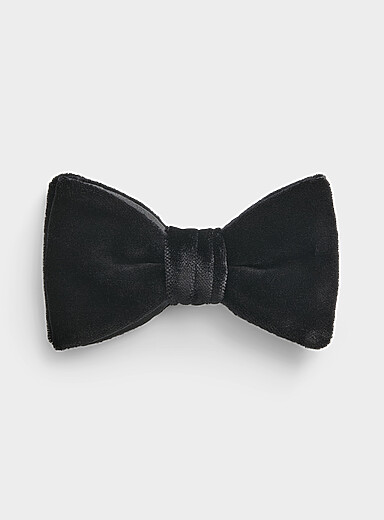 Pontoglio velvet bow tie