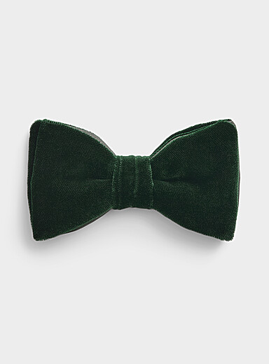 Pontoglio velvet bow tie