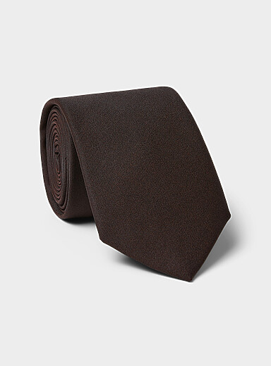 La cravate pure laine unie <b>Collection exclusive d'Italie</b>