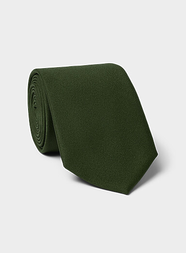La cravate pure laine unie <b>Collection exclusive d'Italie</b>