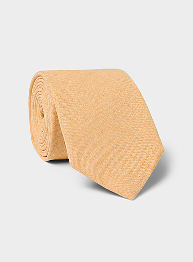La cravate chambray soie et coton <b>Collection exclusive d'Italie</b>