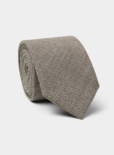 La cravate textur&eacute;e pure laine <b>Collection exclusive d'Italie</b>