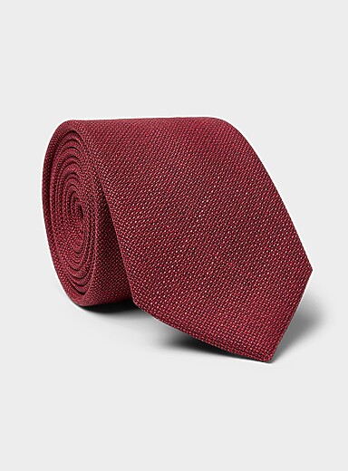 La cravate textur&eacute;e pure laine <b>Collection exclusive d'Italie</b>