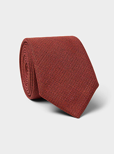 Textured pure wool tie <b>Exclusive collection from Italy</b>