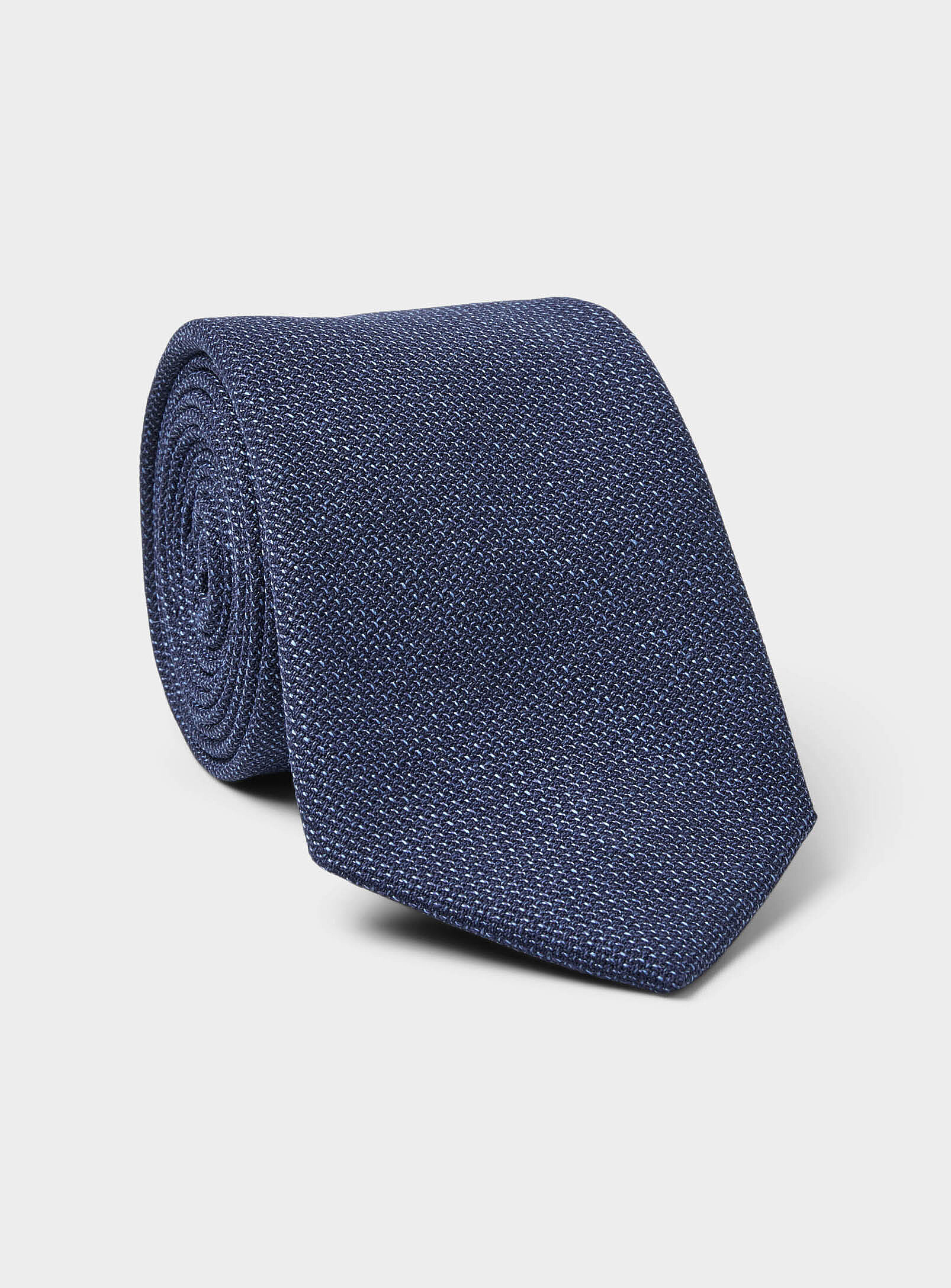 Le 31 - Pure wool woven tie (Men, Blue, ONE SIZE)