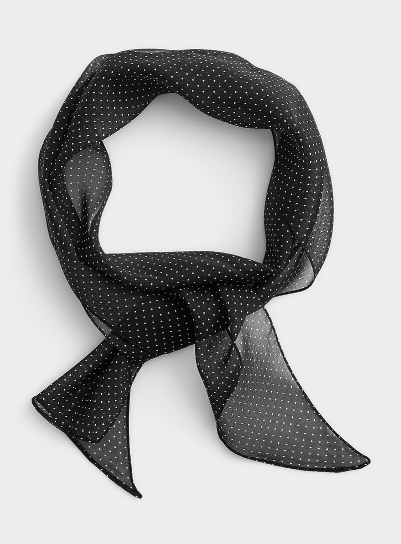 Polka-Dot Tie Scarf Exclusive Collection From Italy