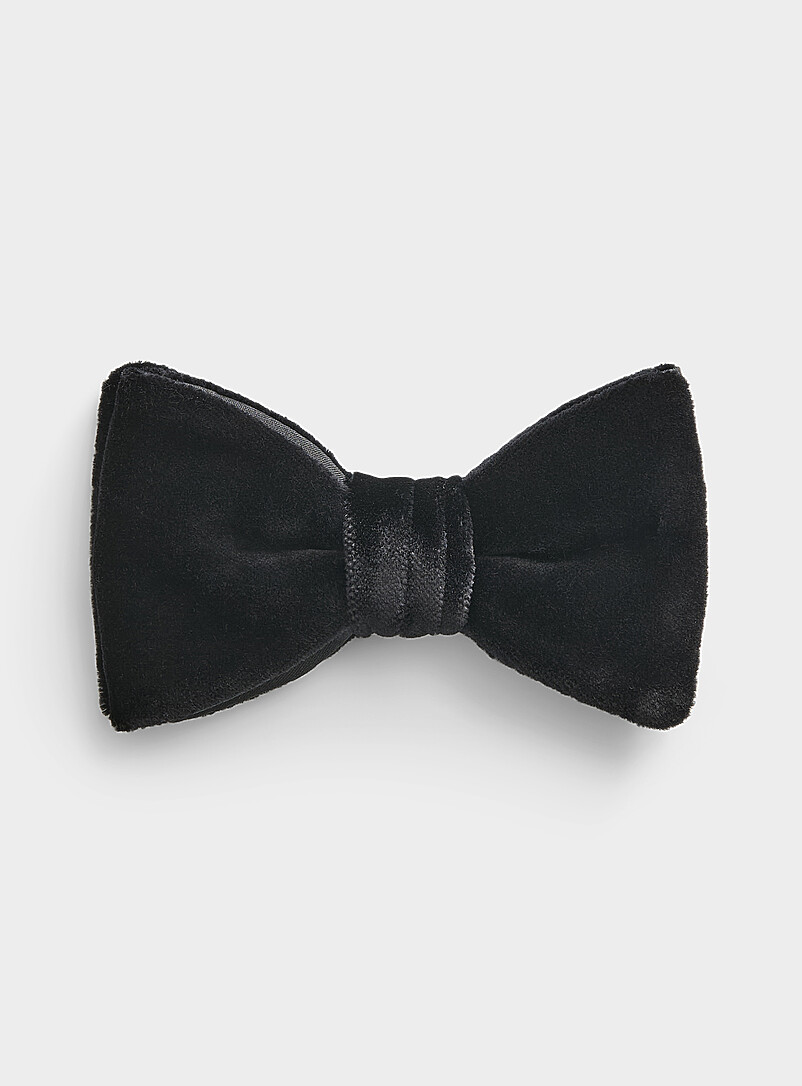 Pontoglio velvet bow tie product image (primary)