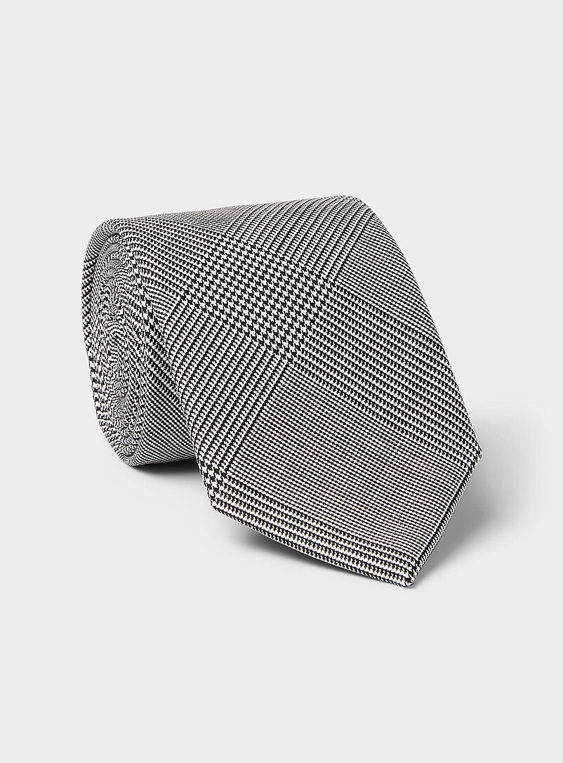 Pure wool houndstooth tie Exclusive collection from Italy product image (primary)