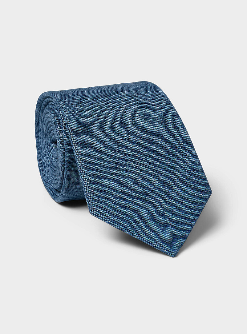 Solid Pure Linen Tie Exclusive Collection From Italy