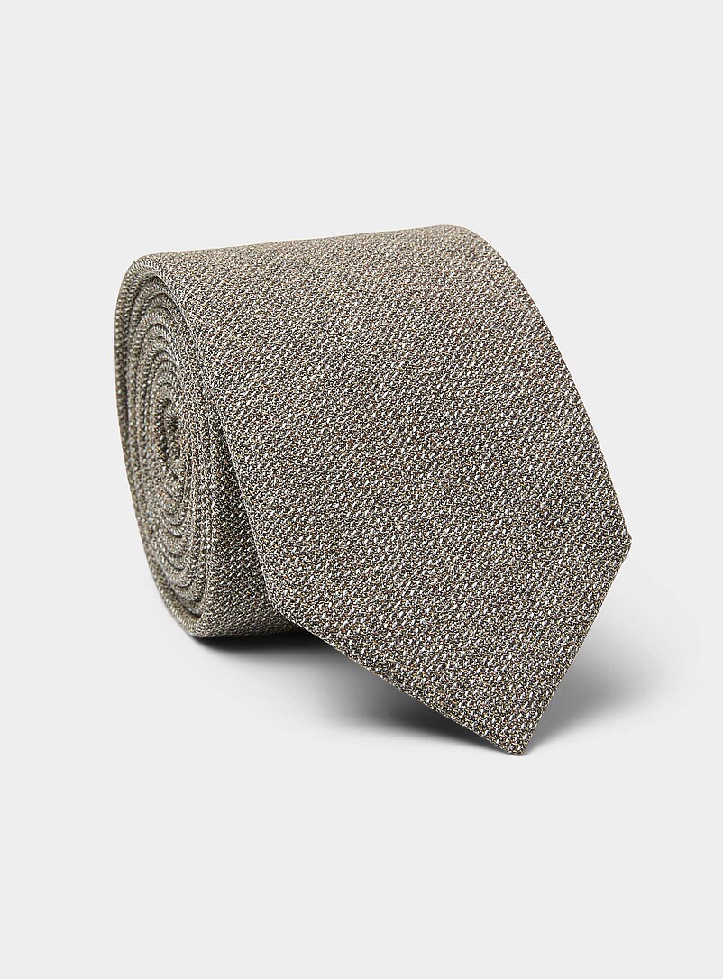 Textured Pure Wool Tie Exclusive Collection From Italy
