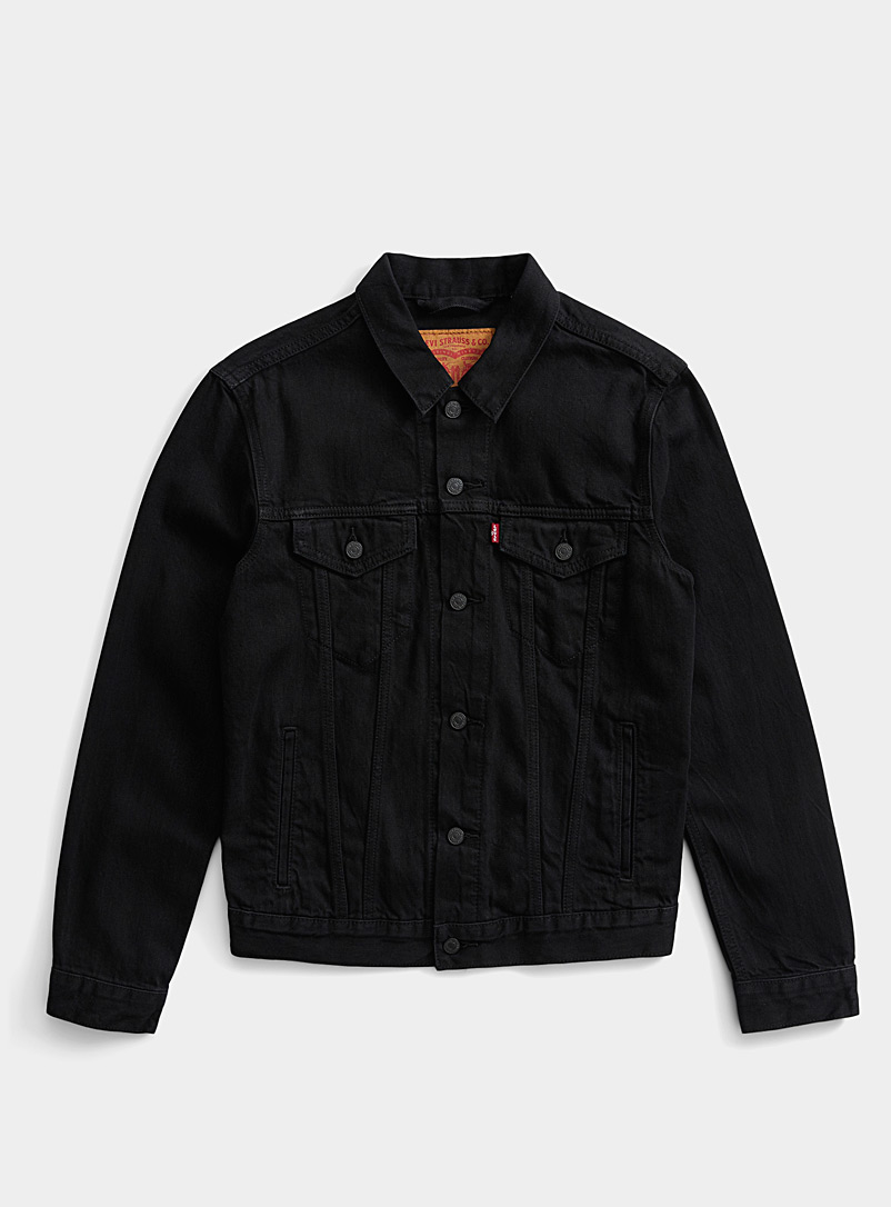 levis jean jacket black