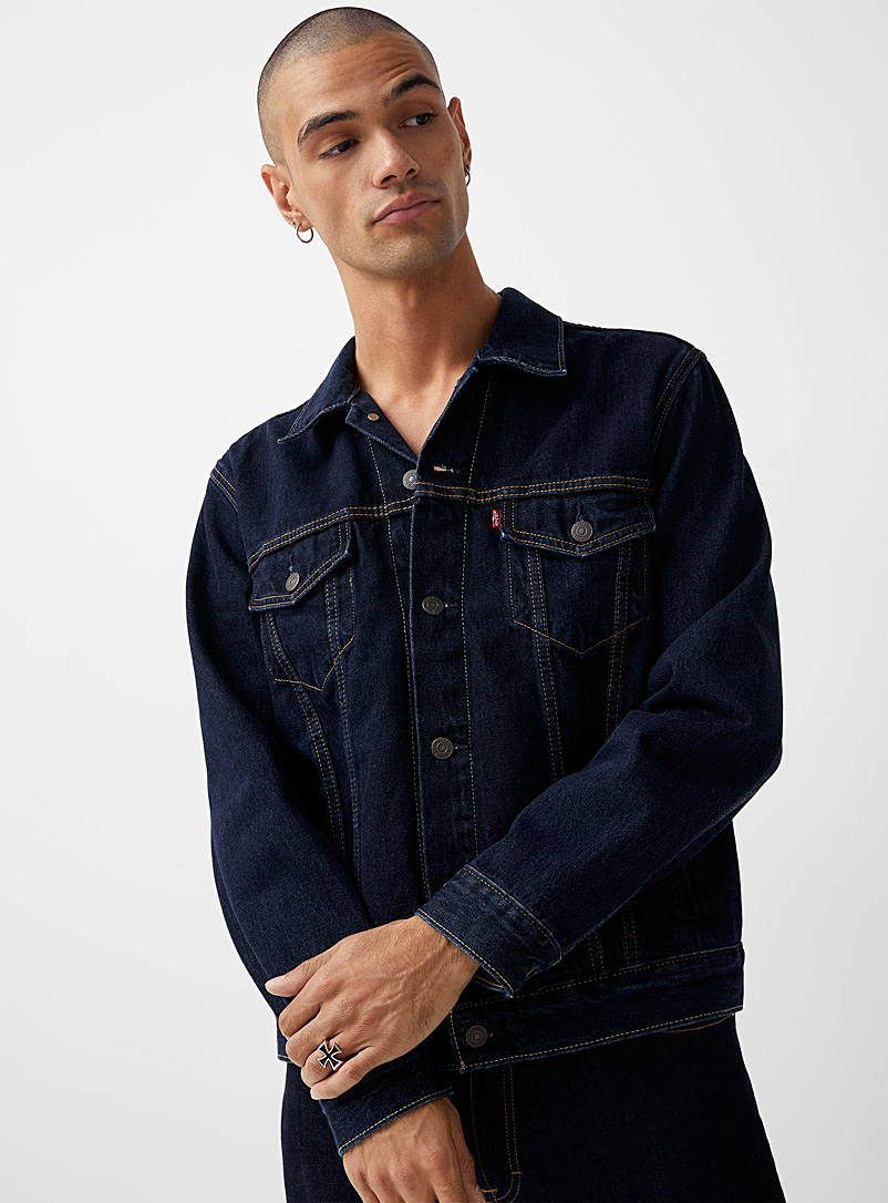 Levi's: La veste de jean Trucker Bleu royal-saphir pour homme