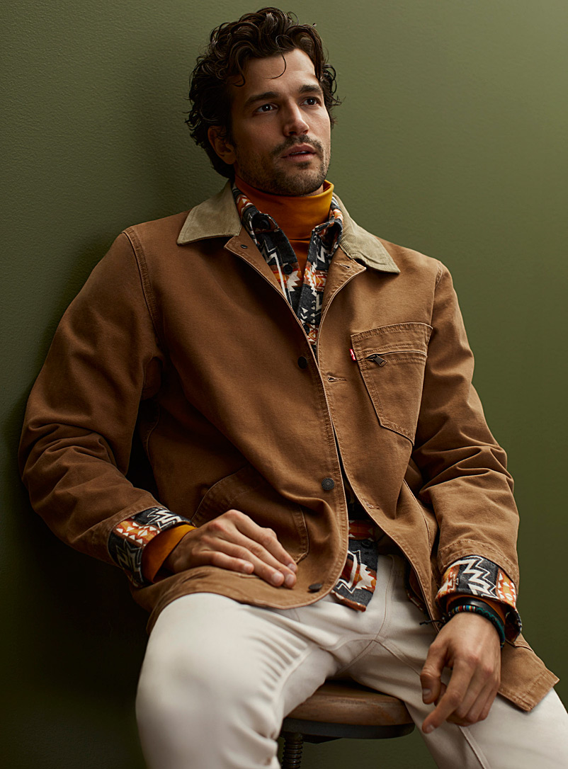 Levi's Copper Corduroy-collar chore jacket for men