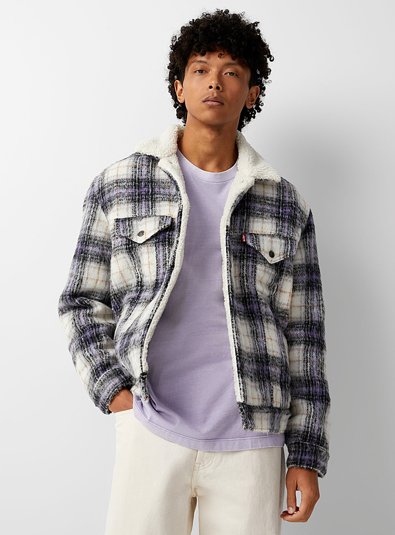Sherpa-lined felt Trucker jacket | Levi's | Shop Men's Jackets & Vests  Online | Simons