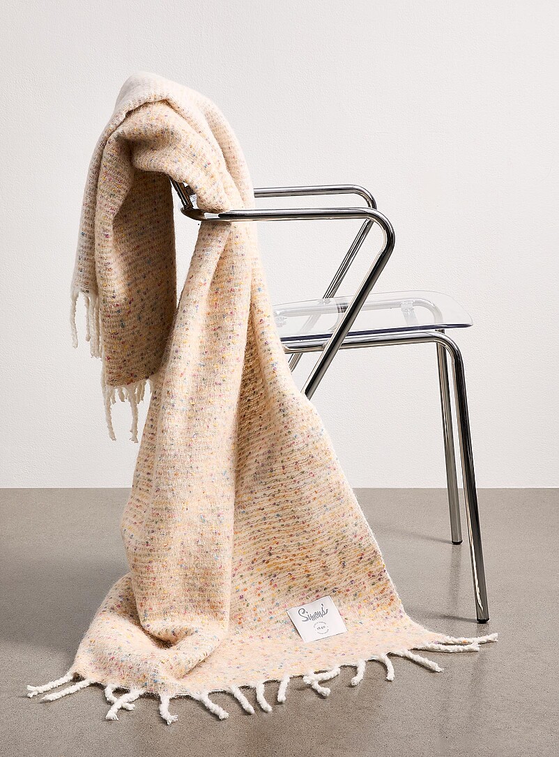 Colourful confetti faux-mohair throw 130 x 170 cm product image (primary)