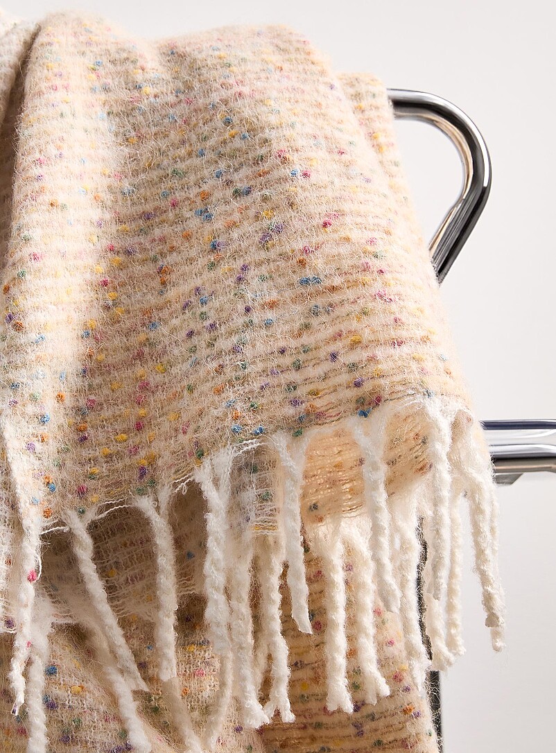 Colourful confetti faux-mohair throw 130 x 170 cm product image 2